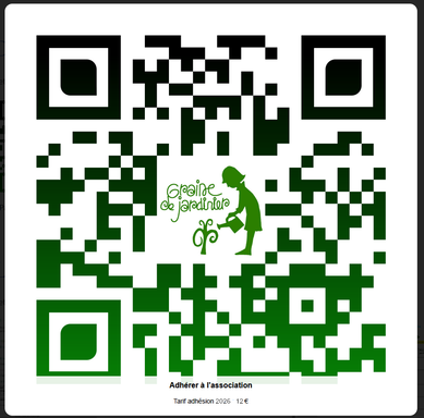 QR code pour adhérer à l'association
